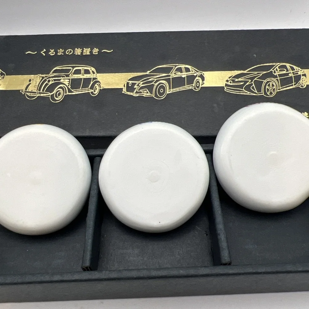 Limited Edition Tajimi Japan Mino Ware Automobile Chopstick Holder Set  RARE